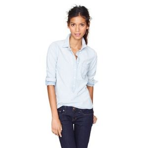 NWT J. Crew Chambray Popover
